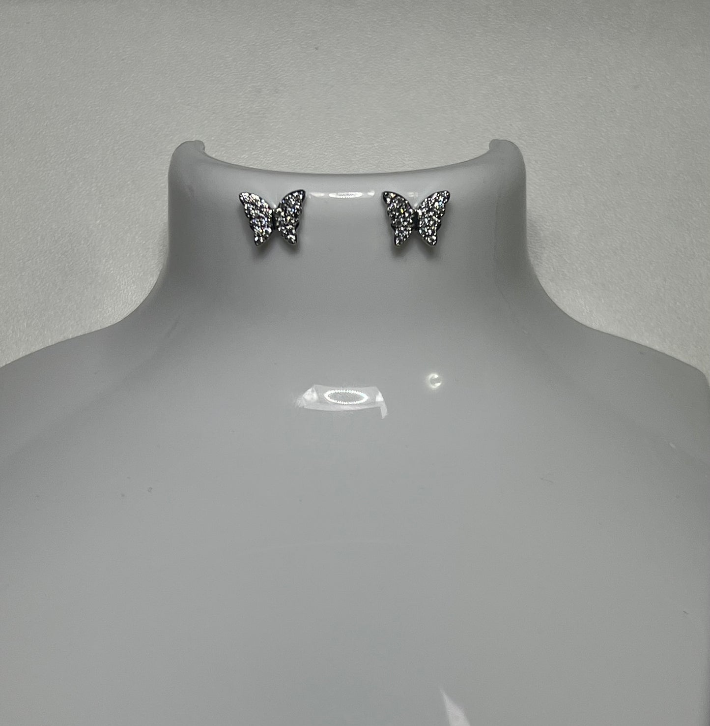 Silver Butterfly Earrings