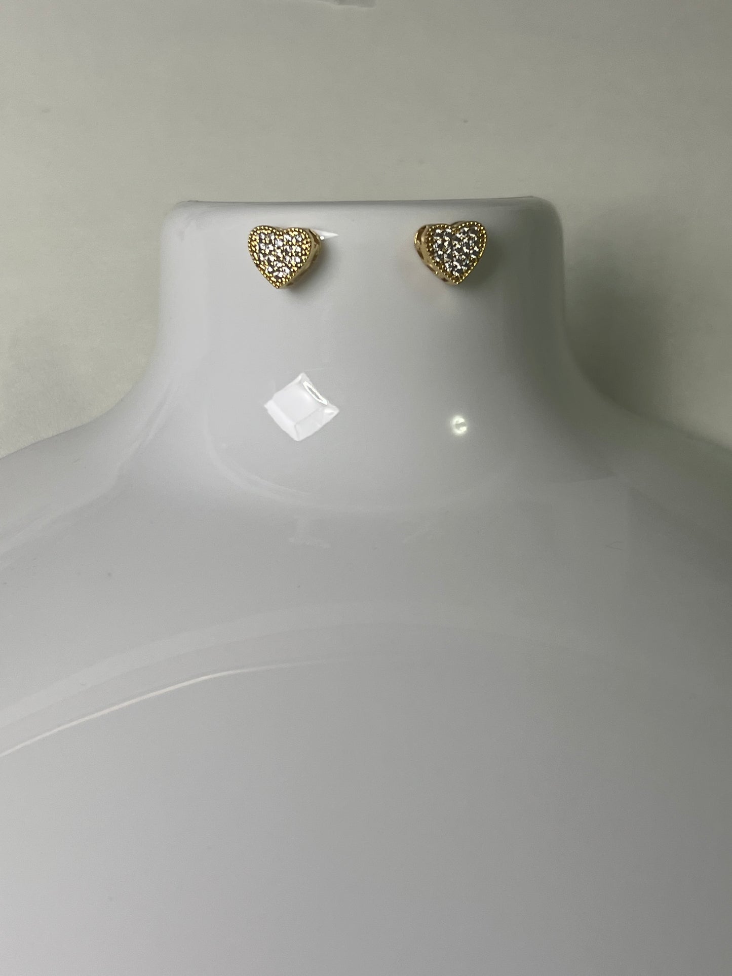 Gold Heart Earrings
