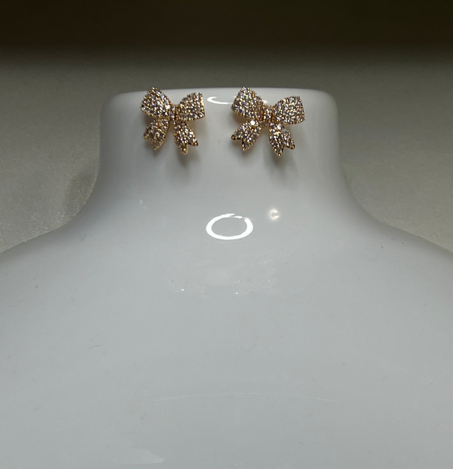 Gold Bow Earrings
