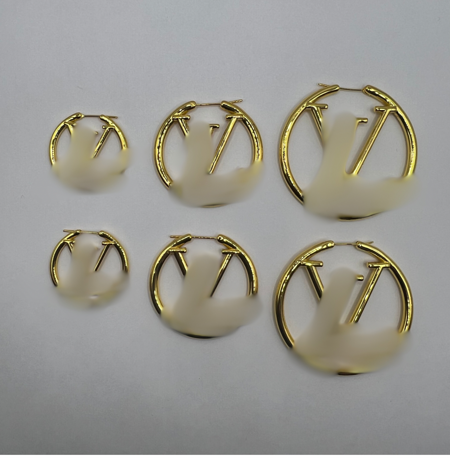 Gold Designer Hoops