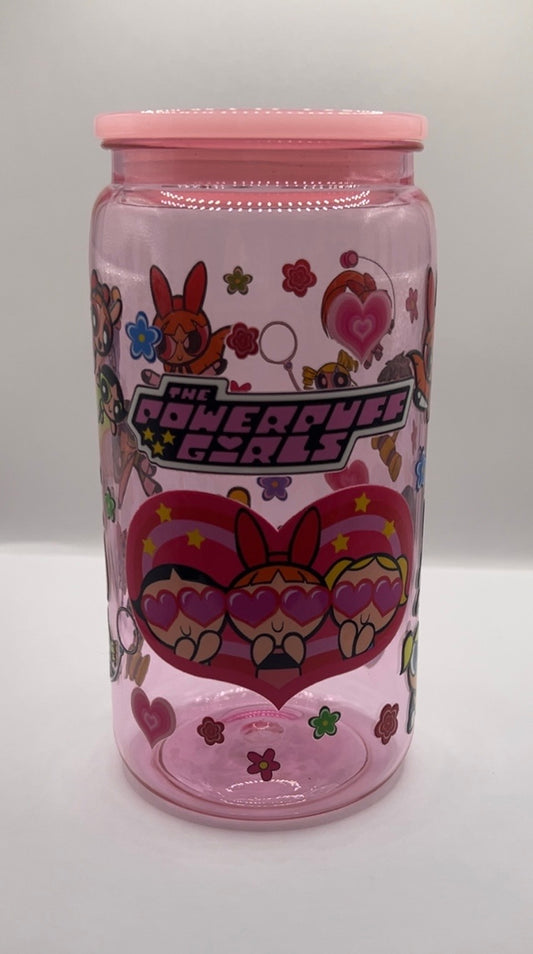 Power Puff Jelly Plastic Cup