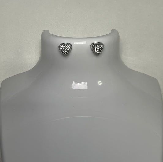 Silver Heart Earrings